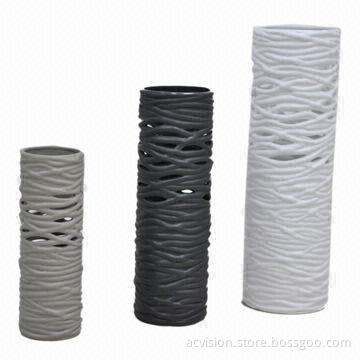 White Vases, Made of Ceramic